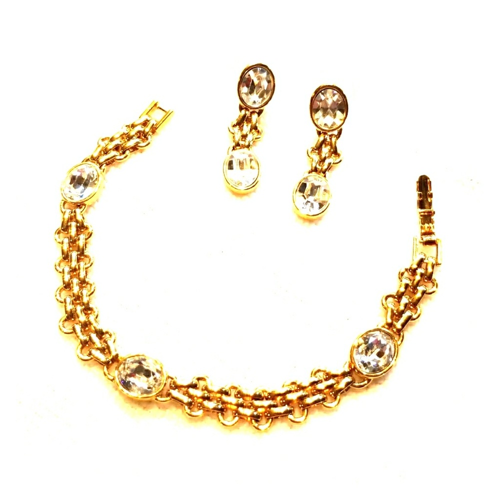Monet Set of Earrings and Bracelet. Prom?